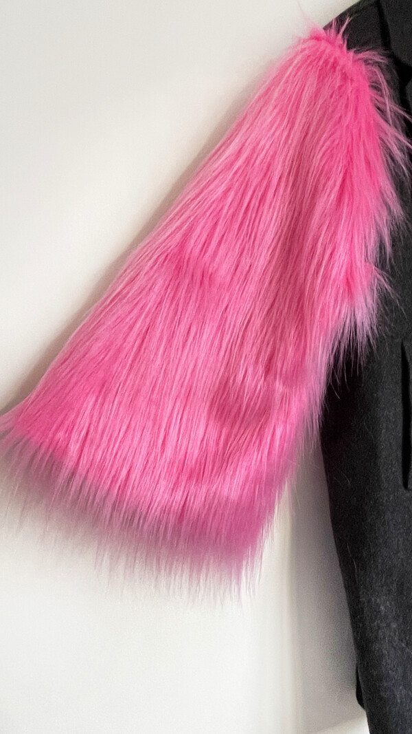 MM Fluffy Coat Pink