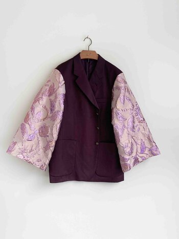 Rebelle Kimono Blazer Burgundy Pink L/XL