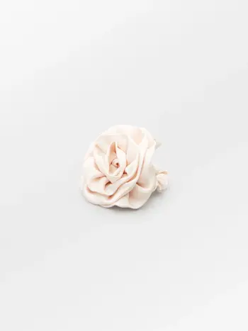 Beck Söndergaard Satin Flower Hair Tie Birch White