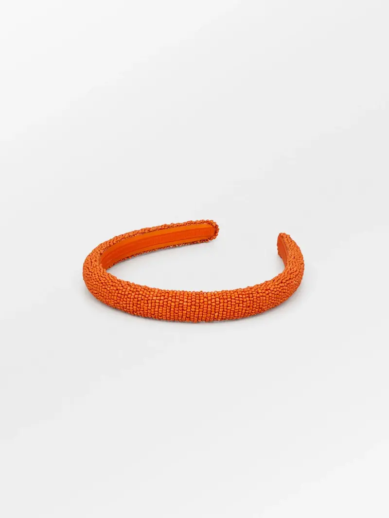 Beck Söndergaard Solid Slim Beaded Hairbrace Permisson Orange