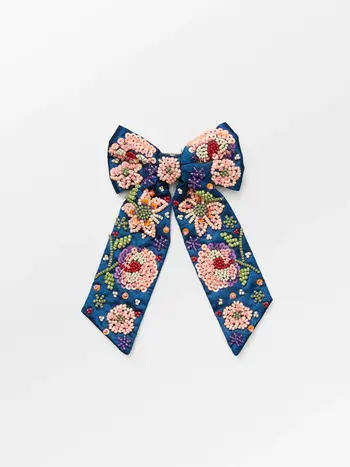 Beck Söndergaard Yvette Beaded Bow Clip Blue