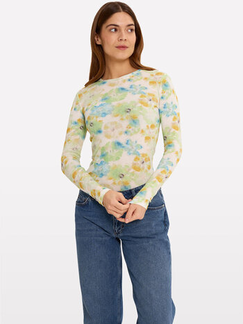 Envii Envelda T-shirt Bloemenprint Pastel