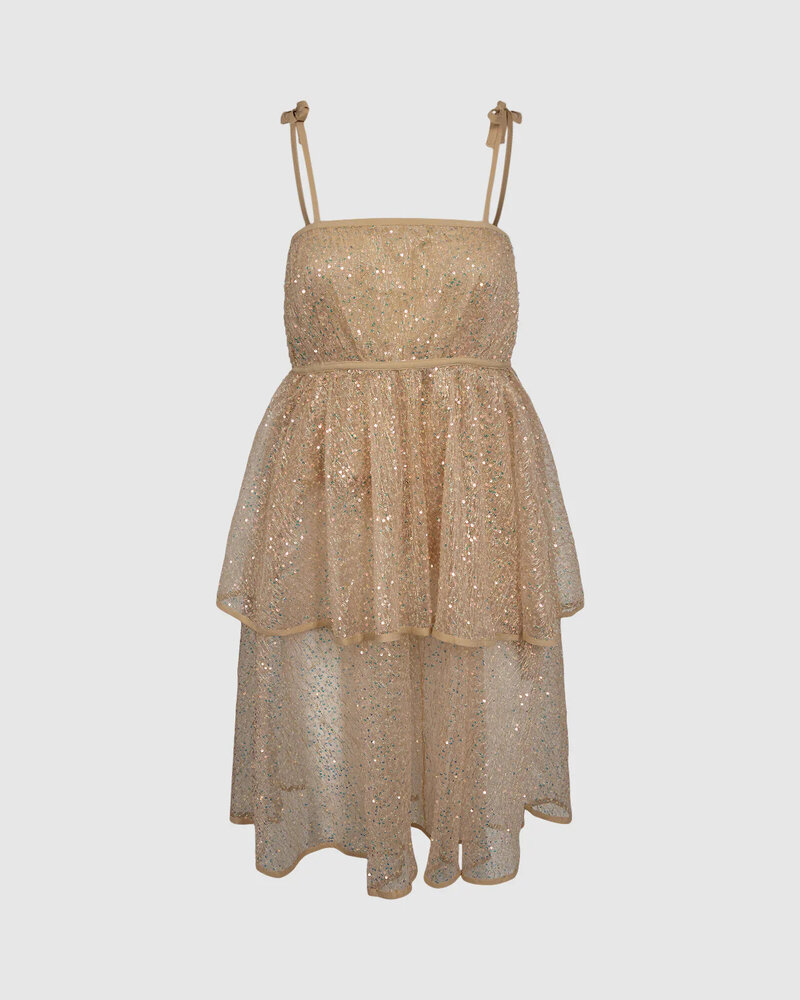 Moves Lalo Dress Champagne