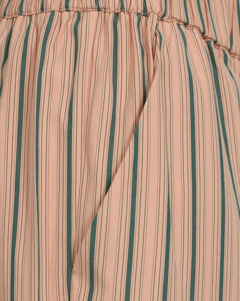Moves Evis Striped Pants Pastel Abrikoos - Groen