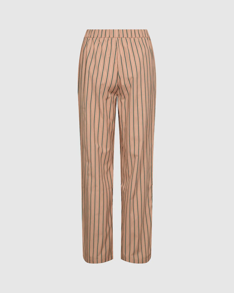 Moves Evis Striped Pants Pastel Abrikoos - Groen