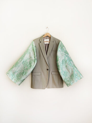 Rebelle Kimono Blazer Grey Green M/L