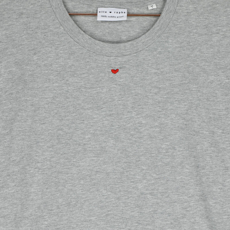 Elle & Rapha Little Heart T-shirt Grijs TU