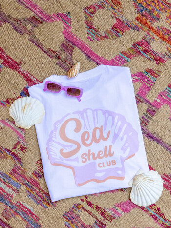 Elle & Rapha Seashell Club T-shirt Wit TU