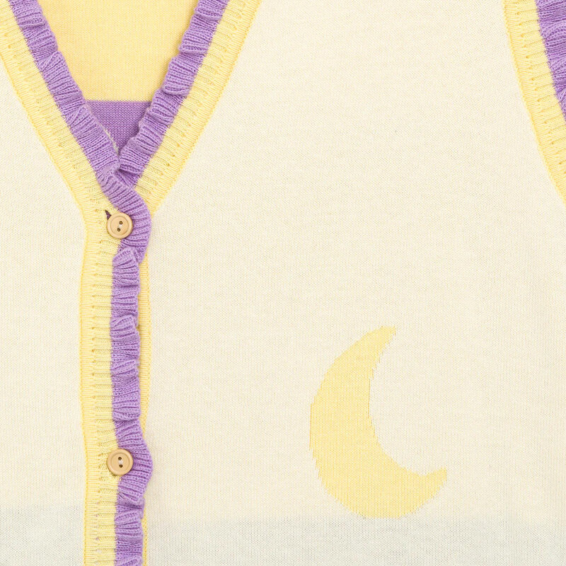 Elle & Rapha Full Moon Vest Yellow Purple TU