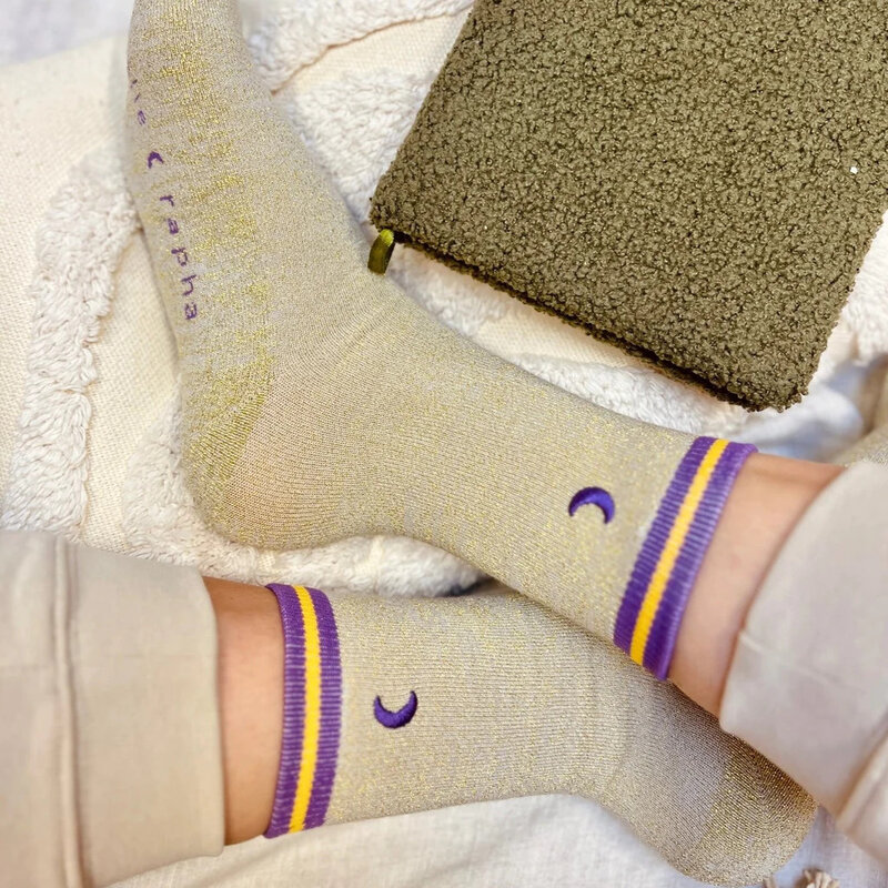 Elle & Rapha The Moon Socks Purple 37-41