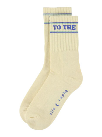 Elle & Rapha To The Moon Socks Creme 37-41