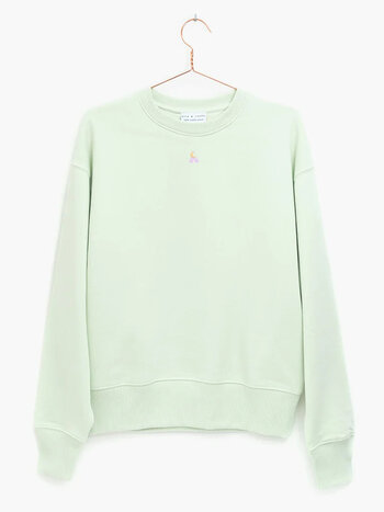 Elle & Rapha Minty Rainbow Moon Sweater