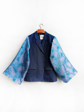 Rebelle Kimono Blazer Light Grey Blue M/L