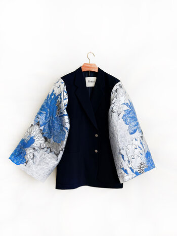 Rebelle Kimono Blazer Navy Blue L/XL