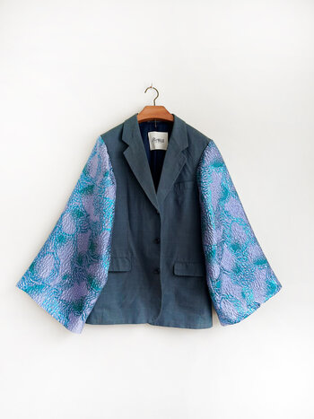 Rebelle Kimono Blazer Blue Blue L/XL