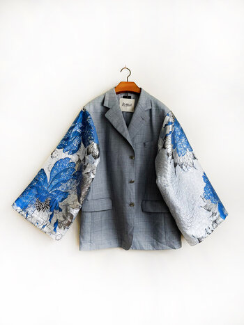 Rebelle Kimono Blazer Light Grey Blue M/L