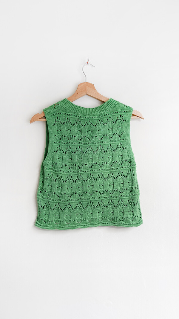 Daphnea Kiki Knitted Debardeur Green