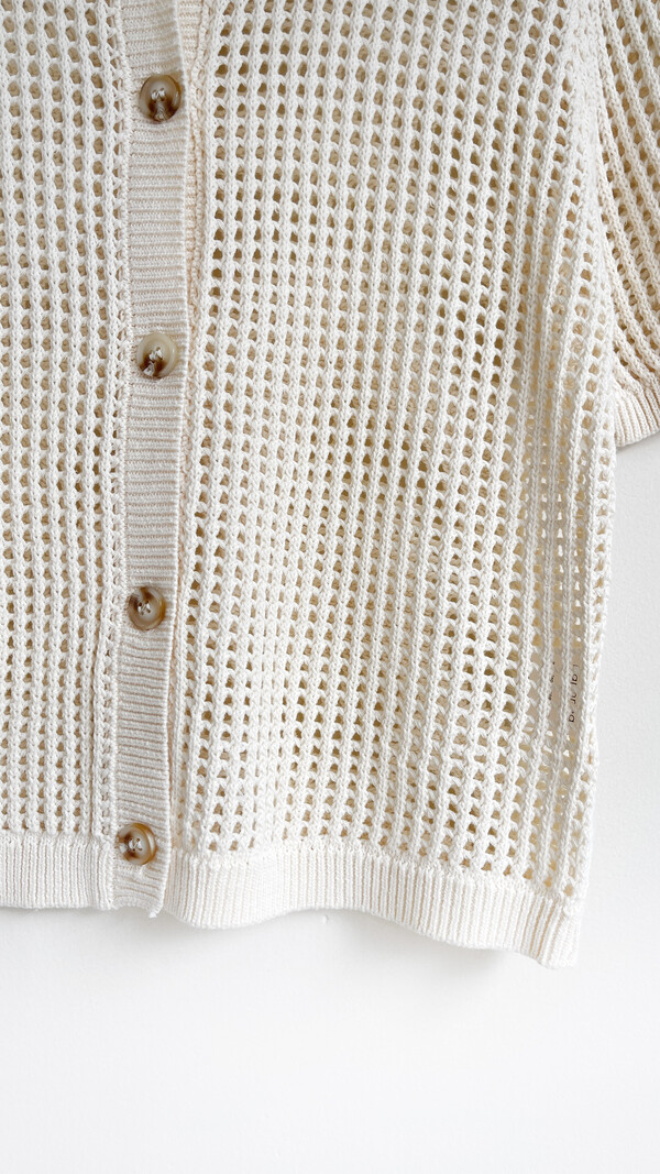 Daphnea Pepa Knitted Polo Creme