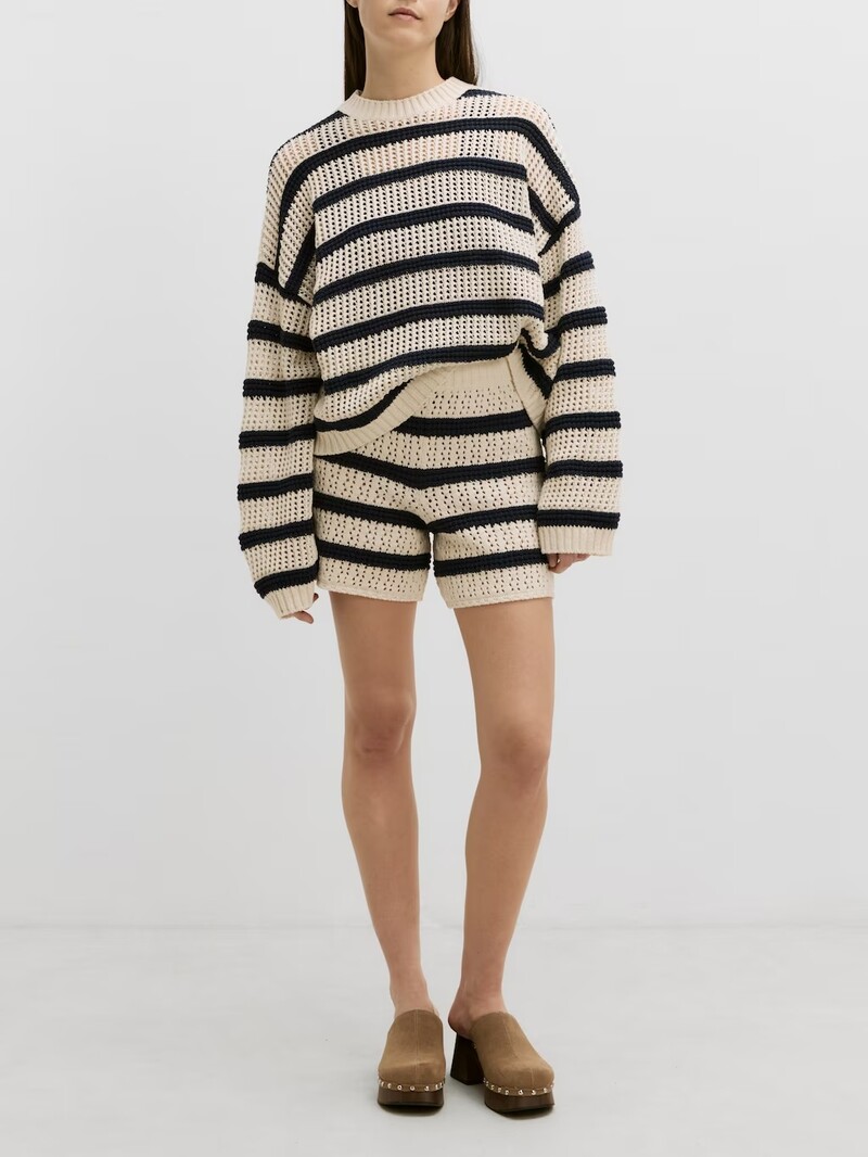 Edited Vivienne Knitted Sweater Cream/Navy