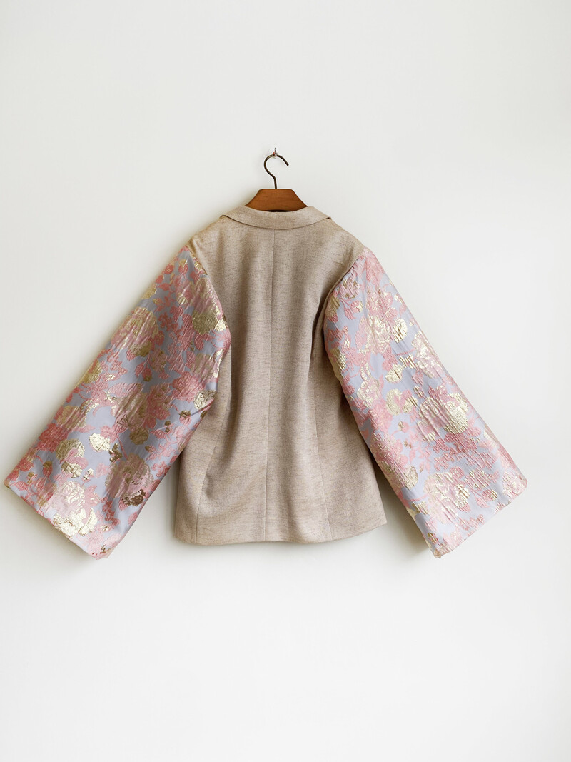 Rebelle Kimono Blazer Sand Pink S/M