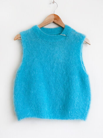 MM Mohair Debardeur Aqua Blue TU