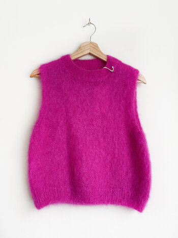 MM Mohair Debardeur Fushia TU