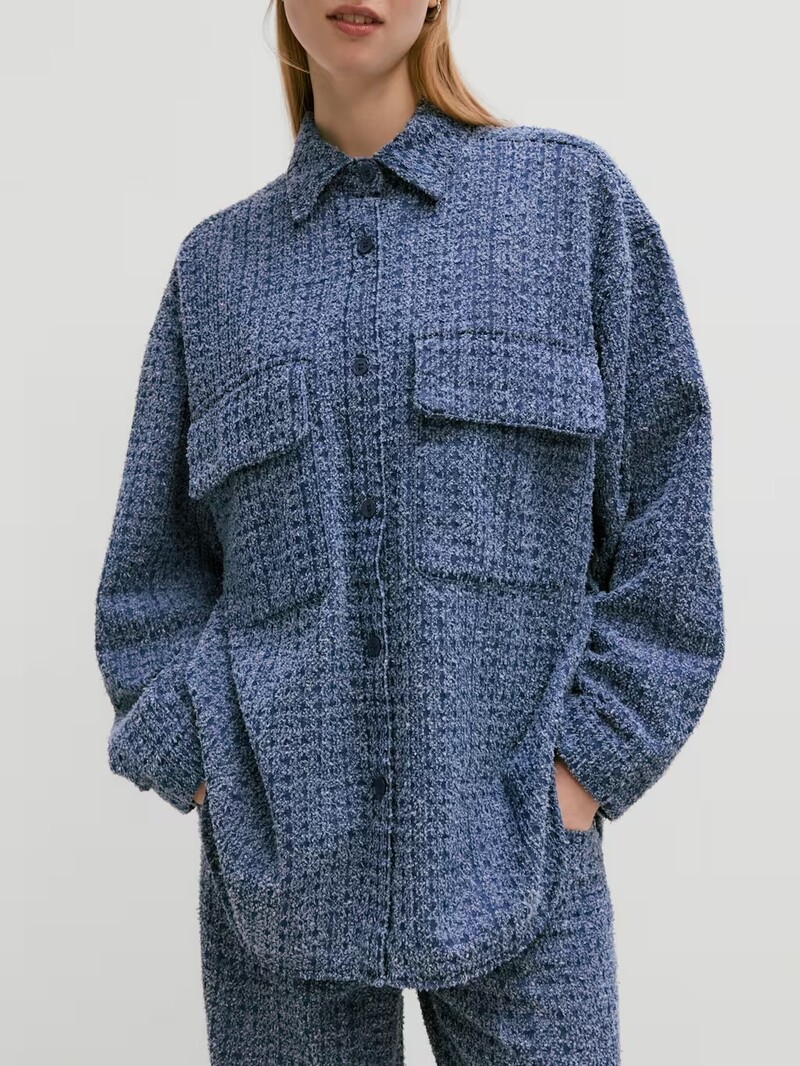 Edited Anis Blue Denim Tweed Shirt