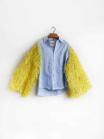 Rebelle Pino Shirt Blue Stripe Yellow L/XL