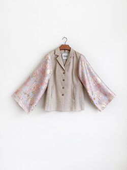 Rebelle Kimono Blazer Creme Pink S/M