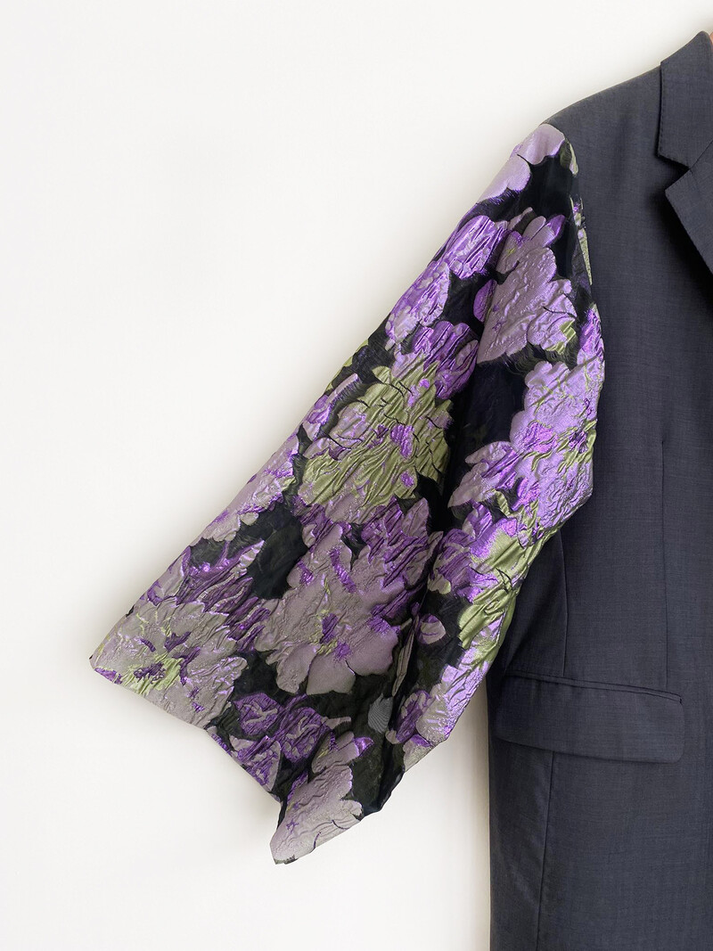 Rebelle Kimono Blazer Black Purple L/XL