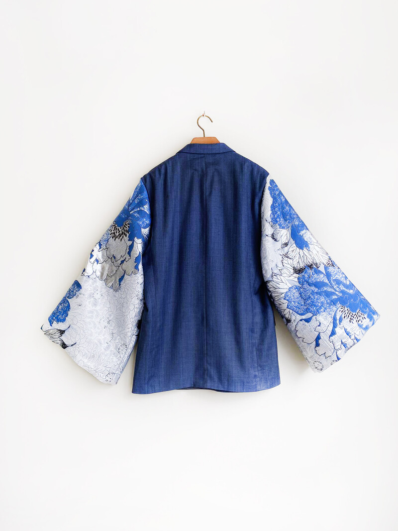Rebelle Kimono Blazer Blue Blue L/XL