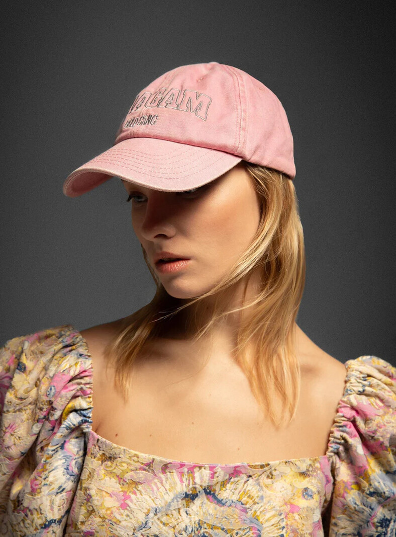 Laagam Laagam Embroidered Logo Cap Pink