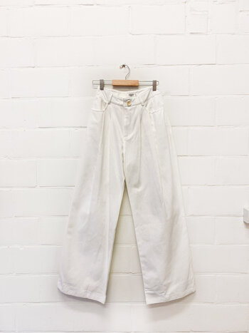 MM Lea Pants White