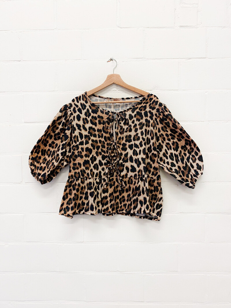 MM Babette Blouse Leopard TU