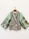 Rebelle Kimono Blazer Grey Checks Blue M/L