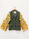 Rebelle Kimono Blazer Green Yellow Flowers M/L