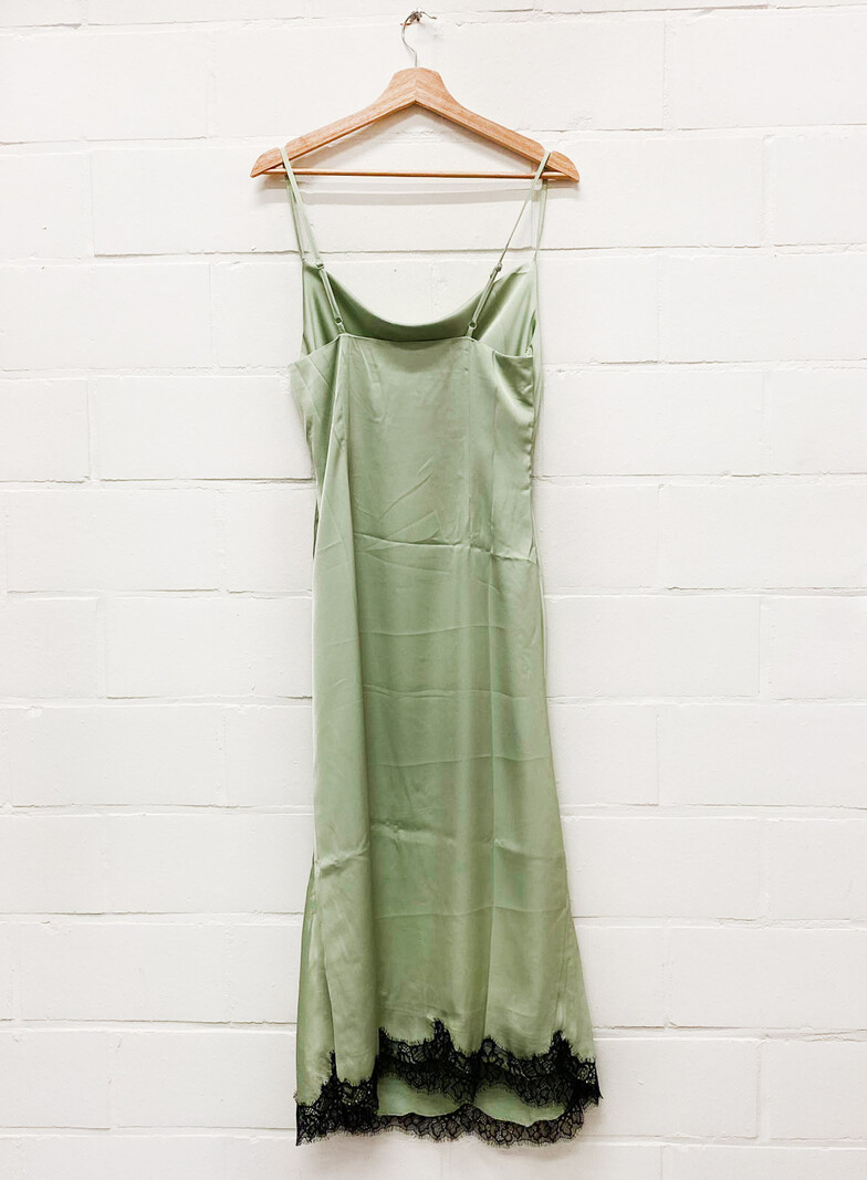 MM Louelle Dress Green Lace