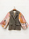 Rebelle Kimono Blazer Grey Pink Flowers  M/L