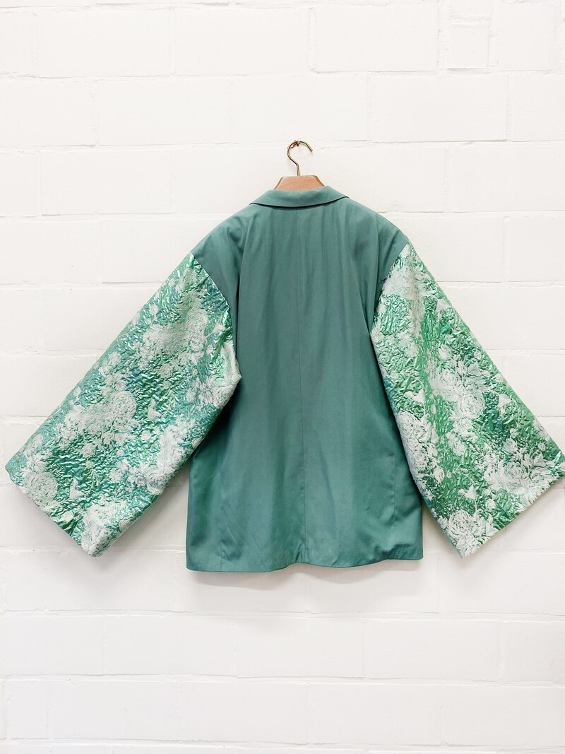 Rebelle Kimono Blazer Aqua Blue L/XL
