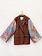 Rebelle Kimono Blazer Bordeaux Multi Colour L/XL
