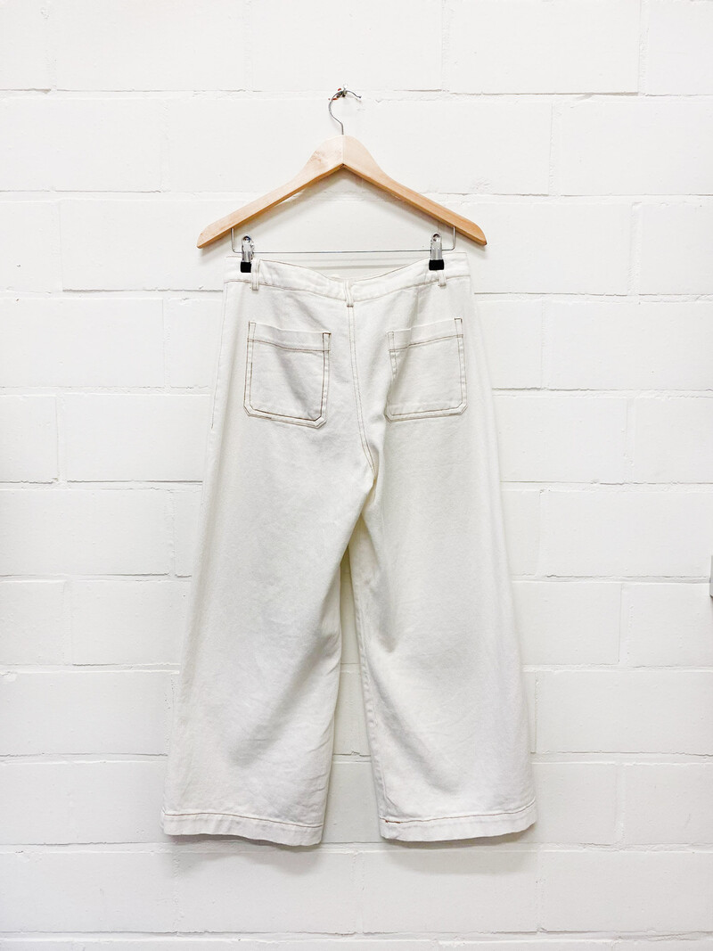 MM Beau Pants White Jeans