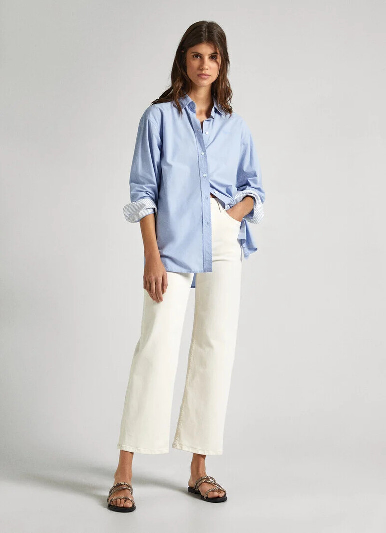 Pepe Jeans Wide Leg Jeans Natural Wiser Wash