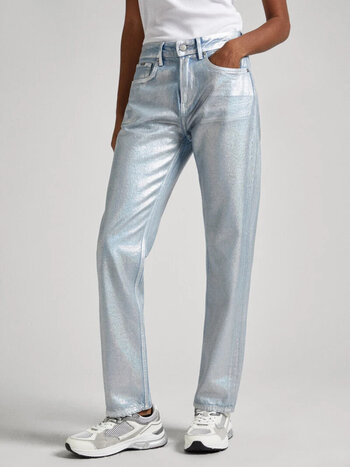 Pepe Jeans Straight Jeans Shine Blue Rigid