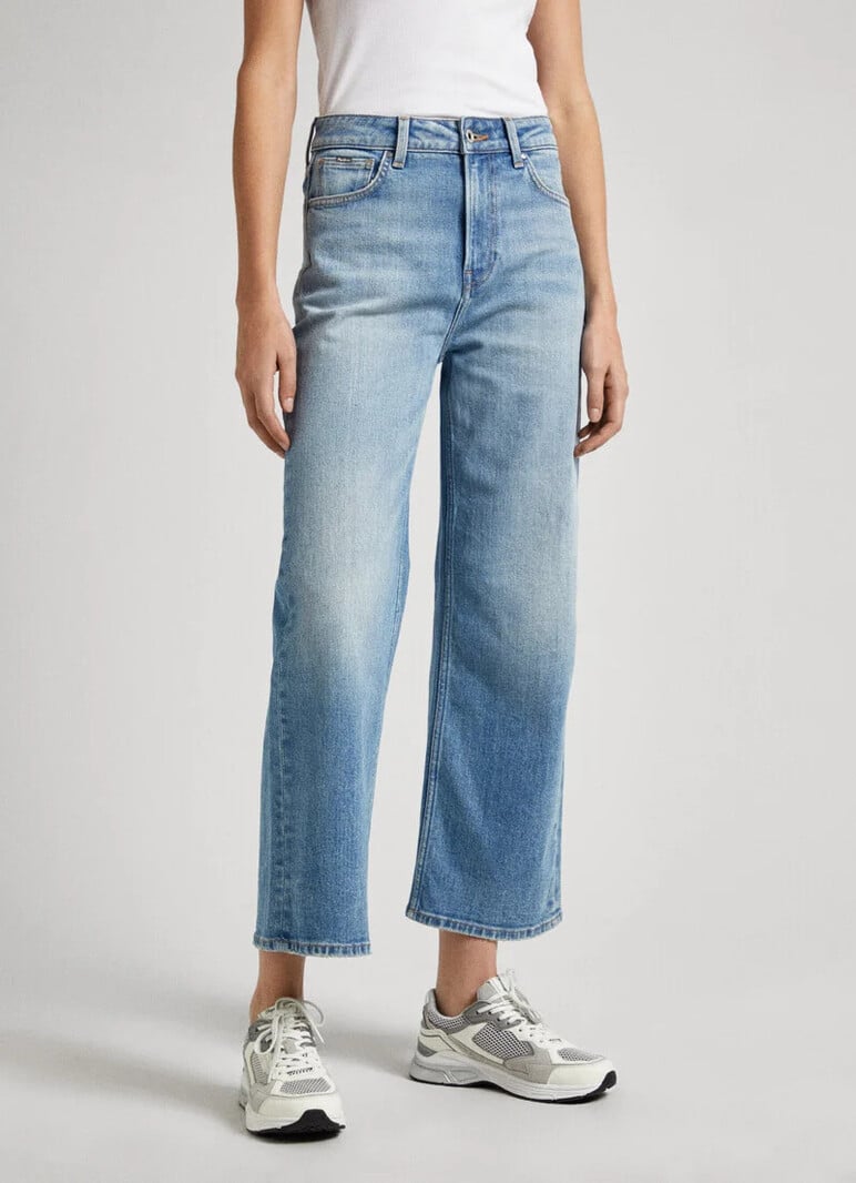 Pepe Jeans Wide Leg Jeans Light Used Wash