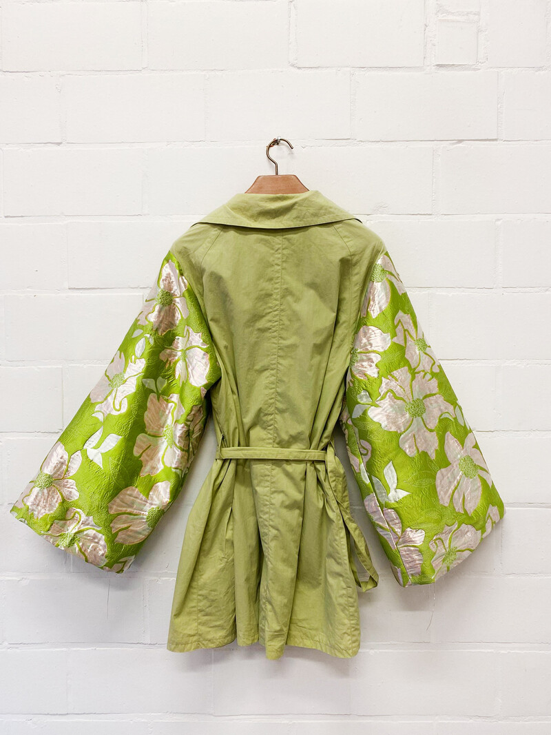 Rebelle Kimono Trenchcoat Sage Green S/M