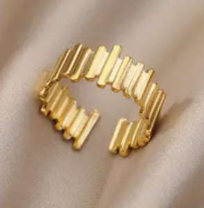 Ring Stripes Gold SS