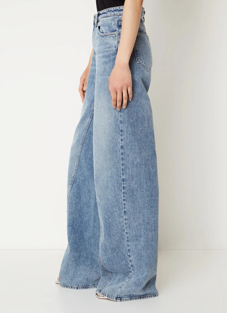 CO'COUTURE Vika CC Long Wide Seam Jeans Denim Blue