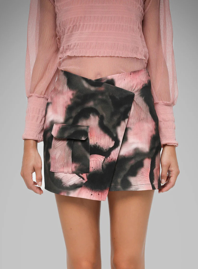 LAAGAM Noa Pocket Mini Skirt Pink