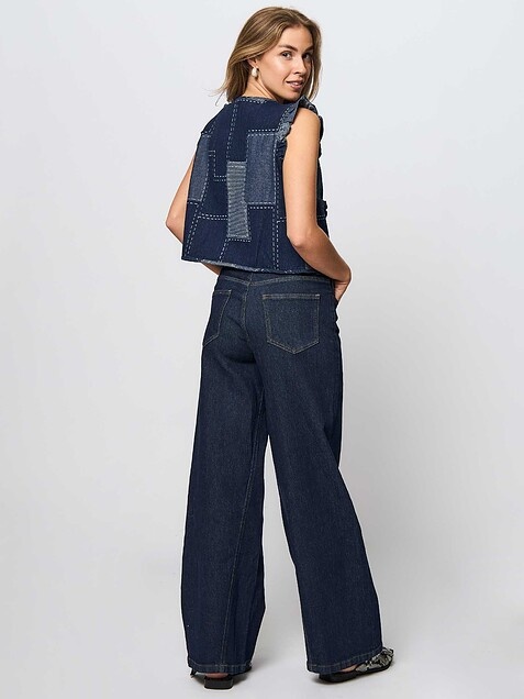 CO'COUTURE StitchyCC Denim Vest Denim Blue