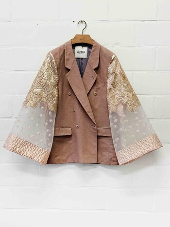 Rebelle Kimono Blazer Peche Gold M/L